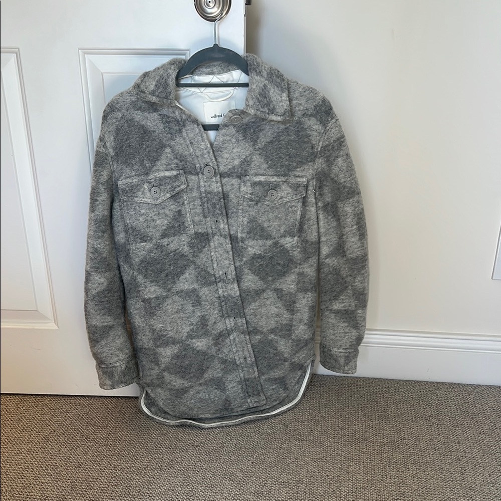 Aritzia Gray Zip Up Jacket